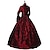 preiswerte Vintage-Kleider-Rokoko Viktorianisch 18. Jahrhundert Cocktailkleid Vintage-Kleid Kleid Boden-Länge Übergrössen Ballkleid Weihnachten Party Abiball Erwachsene Ganzjährig