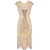 cheap Vintage Dresses-Roaring 20s 1920s Cocktail Dress Vintage Dress Flapper Dress Dress Halloween Costumes Prom Dresses Christmas Party Dress Knee Length The Great Gatsby Charleston Women&#039;s Sequins Embroidered Wedding
