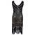 cheap Vintage Dresses-Roaring 20s 1920s The Great Gatsby Roaring Twenties Cocktail Dress Flapper Dress Dress Prom Dresses Christmas Party Dress Knee Length The Great Gatsby Charleston Women&#039;s Sequins Wedding Party Wedding