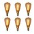preiswerte Glühlampen-6pcs 40w e14 st48 Glühlampe Vintage Edison Glühbirne warmweiß 2200-2700k Retro dimmbare Reproduktion für Kerze Pendelleuchte Kronleuchter 220-240v