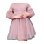 cheap Girls&#039; Dresses-Kids Little Girls&#039; Dress Jacquard Solid Colored Party Daily Embroidered Lace Blushing Pink White Cotton Long Sleeve Simple Basic Vintage Dresses Spring Summer Standard Fit