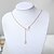 cheap Necklaces-Women&#039;s Pearl Pendant Necklace Y Necklace Lariat Leaf Ladies Basic Fashion Simple Style Pearl Imitation Pearl Alloy Silver Pearl Chain Necklace 1 Pearl Chain Necklace 3 Silver Moon Chain Necklace