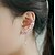 cheap Earrings-Women&#039;s Ear Cuff Ear Climbers Cubic Zirconia Silver Plated Fashion Earrings Jewelry Silver For 1pc Party Wedding