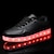 cheap Women&#039;s Sneakers-Men&#039;s Women&#039;s Sneakers LED Shoes Over-The-Knee Boots Plus Size LED Flat Heel LED Comfort LED Shoes PU Black White