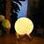 abordables Accesorios de Baño-Lámpara de luna 3d 3 cambio de color solapa luz de noche led imprimir luna usb decoración del hogar lámpara de noche regalo de navidad para bebés y niños