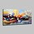 cheap Oil Paintings-Oil Painting Hand Painted - People Religious Modern Stretched Canvas