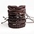 cheap Others-6pcs Men&#039;s Leather Bracelet Braided Stack Fashion Classic Cowboy Cool Leather Bracelet Jewelry Black For Street Casual Ceremony