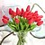 economico Fiori finti-fiori artificiali 10 rami rustici tulipani da festa fiore eterno fiore da tavolo 32 cm