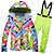 cheap Ski Wear-ARCTIC QUEEN Women&#039;s Ski Jacket with Bib Pants Ski Suit Outdoor Thermal Warm Waterproof Windproof Breathable Winter Snow Suit Clothing Suit for Ski / Snowboard Winter Sports / Long Sleeve