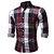 economico Camicie da uomo-Classic Collar Plaid Shirt