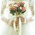 billige Wedding Accessories-Brudebuketter Buketter / Kronblad Bryllup / Bryllupsfest Satin / Stof 11-20 cm jul