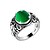 baratos Anéis para Homens-Anel de banda Safira Vermelho Verde Branco S925 Sterling Silver Flor Magia Moda Vintage Coreano 1pç 6 7 8 9 / Homens