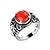 preiswerte Ringe-Bandring Saphir Rot Grün Weiß S925 Sterling Silber Blume Zauber Modisch Vintage Koreanisch 1 Stück 6 7 8 9 / Herren