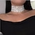 cheap Necklaces-Women&#039;s Choker Necklace Layered Fashion European Acrylic White 30 cm Necklace Jewelry 1pc For Causal
