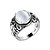 cheap Men&#039;s Rings-Band Ring Sapphire Red Green White S925 Sterling Silver Flower Magic Fashion Vintage Korean 1pc 6 7 8 9 / Men&#039;s