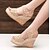 cheap Sandals-Women&#039;s Sandals Wedge Sandals Wedge Heel Wedge Sandals Comfort Daily Mesh Black Beige