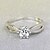 abordables Bagues-Anneau Alliance Bague Tendance Doré Argent Argent 2 Laiton Platiné Imitation de diamant Amour Joie dames Elégant Romantique 1 pc 5 6 7 8 9 / Femme / Bague / Anneaux / Solitaire