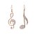cheap Women&#039;s Jewelry-Women&#039;s Mismatch Earrings Hanging Earrings Cubic Zirconia Music Music Notes Mismatched Pave Ladies Simple Elegant Casual / Sporty French Blinging Earrings Jewelry Silver / Gold / Rose For 1 Pair