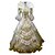 baratos Vestidos vintage-Princesa Maria Antonietta Rococó Renascentista século 18 vestido de férias Vestidos Festa a Fantasia Baile de Máscara Vestido de Baile Mulheres Ocasiões Especiais Vermelho e Branco / Red + Golden