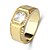 baratos Anéis para Homens-Anel de banda Clássico Dourado Latão Imitações de Diamante Banhado a Ouro 24K Precioso Luxo Moda Clássico 1pç 7 8 9 10 11 / Homens