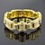 cheap Men&#039;s Bracelets-Men&#039;s Cubic Zirconia Tennis Bracelet Wide Bangle Stylish Link / Chain Crown Luxury European Hip-Hop Rhinestone Bracelet Jewelry Silver / Gold / Black For Street Gift