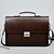 cheap Bags-Men&#039;s Bags PU Leather Shoulder Messenger Bag Laptop Bag Briefcase Belt Zipper Solid Color Office &amp; Career Handbags Black Brown