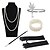 cheap Vintage Dresses-Vintage Roaring 20s 1920s Roaring Twenties Costume Accessory Sets Flapper Headband Accessories Set Head Jewelry Pearl Necklace The Great Gatsby Charleston Women&#039;s Artistic Style Feathers Party Prom