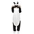 baratos Pijamas Kigurumi-Adulto Pijama kigurumi Vestuário de Noite Camuflagem Panda Desenho Animado Pijamas Macacão Amuleto Fantasias Ocasiões Especiais Lã Polar Cosplay Para Homens Mulheres Para Meninos Natal Pijamas Animais