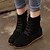 cheap Boots-Women&#039;s Boots Desert Boots Daily Office &amp; Career Solid Colored Booties Ankle Boots Flat Heel Round Toe Suede Lace-up Black Red Green