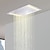 preiswerte Renovierung-500 * 360 Chrom-Duscharmaturen Regenmischer 304 Edelstahl LED-Duschkopf Deckenmontage, Luxus-Regenduschkopfsystem mit 110 V ~ 220 V wechselndem Wasser-Aus-Schaltersteuerung Energiespar-LED