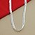 cheap Men&#039;s Necklaces-Men&#039;s Choker Necklace Chain Necklace Classic Braided Faith Skateboard Fashion Hip-Hop Boho S925 Sterling Silver Silver 50 cm Necklace Jewelry 1pc For Going out Bar / Long Necklace