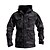 cheap Softshell, Fleece &amp; Hiking Jackets-Men&#039;s Hiking Jacket Summer Outdoor Breathable Wear Resistance Camo / Camouflage Single Slider Coat Top Camping / Hiking Hunting Fishing Camouflage Rough Black Black Brown / Long Sleeve
