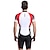 cheap Cycling Clothing-Nuckily Men&#039;s Short Sleeve Triathlon Tri Suit Nylon Spandex Red Stripes Bike Breathable Quick Dry Anatomic Design Sports Stripes Triathlon Clothing Apparel / Stretchy / Advanced