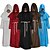 cheap Vintage Dresses-Pastor Cosplay Costume Cloak Masquerade Men&#039;s Adults&#039; One Piece Halloween Masquerade Festival / Holiday Woolen Red / Blue / White Men&#039;s Easy Carnival Costumes Simple Solid Colored / Leotard / Onesie