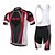 billige Sykkelklær-XINTOWN Herre Dame Sykkeljersey med bib-shorts Kortermet - Sommer Lilla Gul Rød Store størrelser Morsom Sykkel 3D Pute Pustende Tilbake Lomme Fôrede shorts Treningsdrakt sport Fjellsykling Veisykling