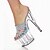 abordables Sandals-Mujer Tacones Zapatos transparentes Malla Tallas Grandes Tacón de Aguja Puntera abierta Boda Vestido Fiesta y Noche Materiales Personalizados Negro / blanco Blanco Negro