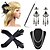 cheap Cosplay &amp; Costumes-The Great Gatsby Charleston 1920s Vintage Roaring Twenties Costume Accessory Sets Flapper Headband Women&#039;s Feather Costume Head Jewelry Pearl Necklace Golden / Golden+Black / Black / White Vintage