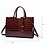 cheap Bags-Women&#039;s Bags PU Leather Tote Satchel Zipper Crocodile Daily Office &amp; Career Leather Bags Handbags Wine Black Red