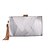 cheap Bags-Women&#039;s Clutch Bags Silk Satin Party / Evening Bridal Shower Wedding Party Tassel Solid Color Silver Black Almond