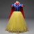 cheap Movie &amp; TV Theme Costumes-Snow White Princess Fairytale Dress Cosplay Costume Party Costume Girls&#039; Movie Cosplay A-Line Slip Dresses Mesh Yellow Dress Christmas Halloween Carnival Tulle Polyster