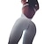baratos Yoga Sets-Mulheres Terno de ioga Conjunto de ioga Scrunch Butt Sem costas Macaquinho Conjuntos Branco Preto Ioga Ginástica Treino de Ginástica Compressão abdominal Butt Lift Secagem Rápida Sem Manga Esporte