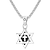 cheap Men&#039;s Necklaces-Men&#039;s Pendant Necklace Classic Star of David Pentagram Vintage Classic Stainless Steel Blue Silver Gold 550 cm Necklace Jewelry 1pc For Gift Daily