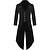 cheap Vintage Dresses-Vintage Punk &amp; Gothic Medieval Steampunk 18th Century Coat Tuxedo Tailcoat Frock Coat Vampire Plague Doctor Plus Size Men&#039;s Solid Colored Coat