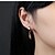 preiswerte Männer Ohrringe-Herren Ohrstecker Klassisch Platiert vergoldet Koreanisch Ohrringe Schmuck Weiß / Schwarz / Gold Für 1 Paar Alltag