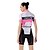 cheap Cycling Clothing-cheji® Women&#039;s Cycling Jersey with Shorts Short Sleeve - Summer Lycra Black+White Patchwork Funny Bike 3D Pad Quick Dry Breathable Reflective Strips Back Pocket Clothing Suit Sports Mountain Bike MTB