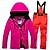 cheap Ski Wear-RIVIYELE Men&#039;s Ski Jacket with Pants Winter Sports Windproof Warm Breathability Cotton POLY Denim Clothing Suit Ski Wear