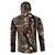 abordables Vêtements de chasse-Homme Capuche Veste de Chasse Camouflage Veste Polaire de Chasse Extérieur L&#039;autume L&#039;hiver Printemps Chaud Etanche Coupe Vent Respirable Veste camouflage Toison Camping / Randonnée Chasse Pêche Noir