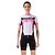 cheap Cycling Clothing-cheji® Women&#039;s Cycling Jersey with Shorts Short Sleeve - Summer Lycra Black+White Patchwork Funny Bike 3D Pad Quick Dry Breathable Reflective Strips Back Pocket Clothing Suit Sports Mountain Bike MTB