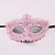 billige Cosplay og Kostumer-Venetianske maske Maskerade maske Halvmaske Inspireret af Cosplay Venetiansk Lilla Sort Halloween Voksne Halloween Karneval Maskerade Dame