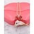 cheap Necklaces-Women&#039;s Pendant Necklace Statement Necklace Classic Dolphin Animal Unique Design Trendy Fashion Cute Chrome Rose Gold Plated Red Blue Pink 70 cm Necklace Jewelry 1pc For Birthday Carnival Masquerade